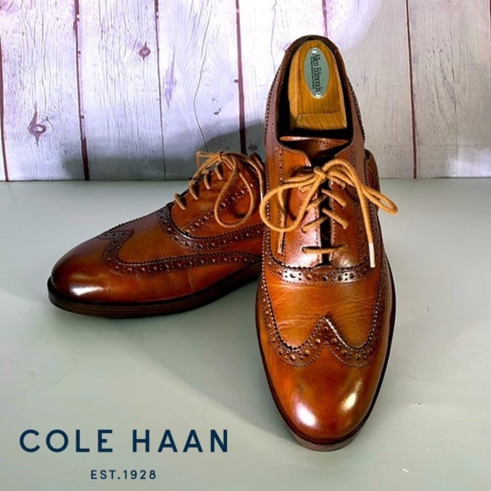 COLE HAAN Grand Os Men's Brown Brogues Size: 10.5 US M